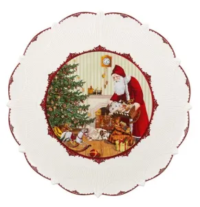 Villeroy & Boch Toy's Fantasy podnos na cukroví, Santa naděluje dárky, 42 cm 14-8332-2241