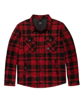 Vintage Industries  Square+ flanelová košilová bunda, červená kostkovaná - 3XL