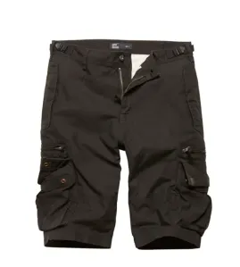 Vintage Industries  Gandor krátké kalhoty, černé - XS