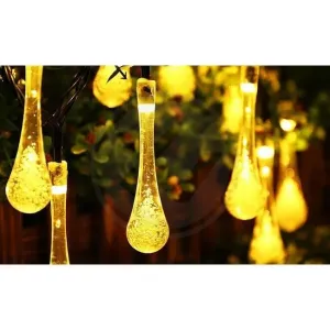 Vipelectro Zahradní LED solární svítidlo Girlanda SLZA s hrotem 0,14W 20xSMD, Teplá bílá V0637