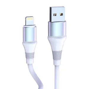 Kabel USB-Lightning Vipfan Colorful X09, 3A, 1,2 m (bílý)