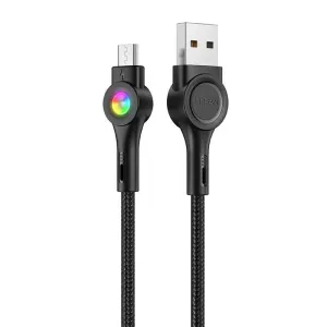 Kabel USB-Micro USB Vipfan Colorful X08, 3A, 1,2 m (černý)