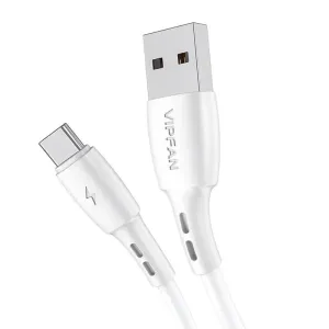 Kabel USB na USB-C Vipfan Racing X05, 3A, 1m (bílý)