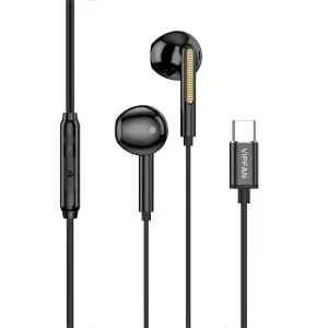 Kabelová sluchátka do uší Vipfan M11, USB-C (černá)
