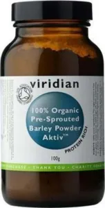 Viridian Activated Barley Powder Organic 100 g #1162562