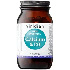 Viridian High Potency Calcium & D3 90 kapslí