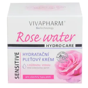 VIVACO Vivapharm Rose Water Hydratační pleťový krém s růžovou vodou 50 ml