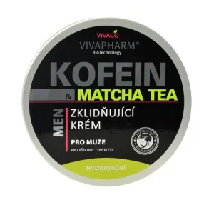 VIVACO Vivapharm Kofein a Matcha Zelený Čaj Zklidňující a hydratační krém pro muže 200 ml