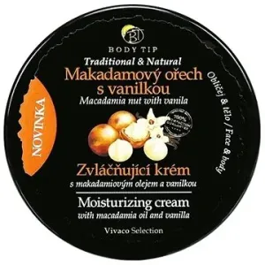 VIVACO Body Tip Zvláčňující krém na obličej a tělo Makadamový ořech s vanilkou 200 ml