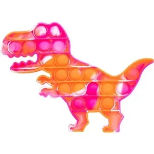Pop it - dinosaurus oranžovo-růžový