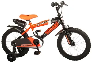 VOLARE - Dětské kolo pro chlapce Sportivo Neon Orange Black 16 