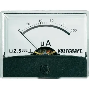 Panelové měřidlo Voltcraft AM-60X46, 100 uA/DC