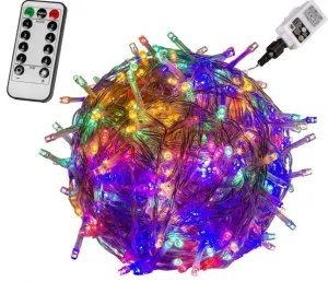 VOLTRONIC® 59731 Vánoční LED osvětlení 20 m - barevná 200 LED + ovladač #5454265