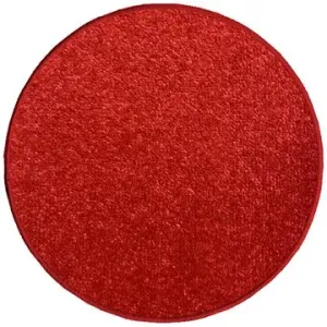 Kusový koberec Eton červený kruh