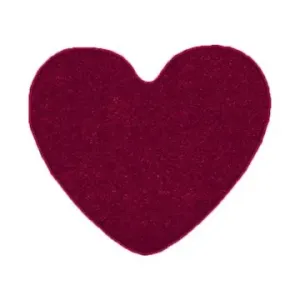 Vopi Kusový koberec Eton vínově červený srdce 100 × 120 srdce cm