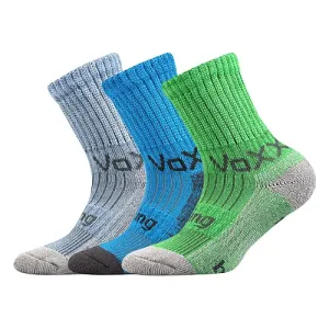 Dětské ponožky VoXX - Bomberik uni, světle modrá, modrá, zelená Barva: Mix barev, Velikost: 30-34