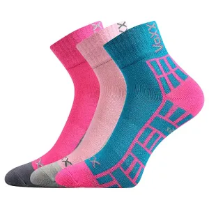 Dívčí ponožky VoXX - Maik holka, růžová, petrol Barva: Mix barev, Velikost: 30-34