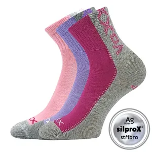 Dívčí ponožky VoXX - Revoltík dívka, růžová, fialová Barva: Růžová, Velikost: 25-29
