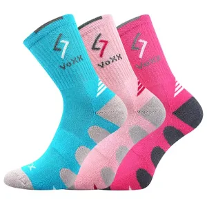 Dívčí ponožky VoXX - Tronic dívka, růžová, tyrkys Barva: Mix barev, Velikost: 30-34