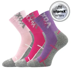 Dívčí ponožky VoXX - Wallík dívka, růžová, fialová Barva: Mix barev, Velikost: 30-34