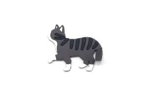 Vsepropejska Ola magnety koček na lednici Barva: Šedo-černá