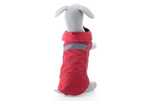 Vsepropejska Arif zimní bunda pro psa Barva: Červená, Délka zad (cm): 60, Obvod hrudníku: 76 - 84 cm