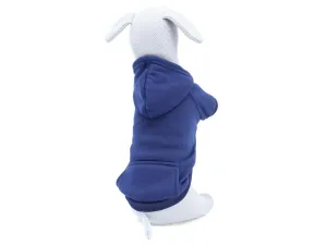 Vsepropejska Mitexi mikina s kapsou pro psa Barva: Modrá, Délka zad (cm): 18, Obvod hrudníku: 30 – 34 cm