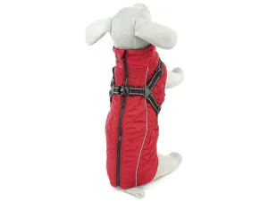 Vsepropejska Outdoorová zateplená bunda pro psa Barva: Červená, Délka zad (cm): 41, Obvod hrudníku: 50 - 55 cm