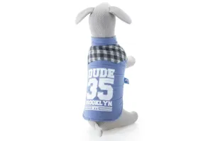 Vsepropejska Ricky oboustranná bunda pro psa Barva: Modrá, Délka zad (cm): 39, Obvod hrudníku: 54 - 58 cm