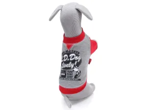 Vsepropejska Teo mikina s nápisy pro psa Barva: Červená, Délka zad (cm): 31, Obvod hrudníku: 40 - 44 cm