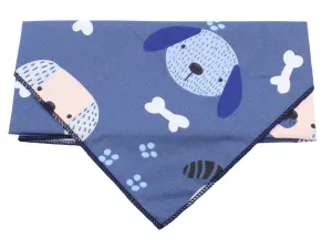 Vsepropejska Alin modrý šátek pro psa Obvod krku: 30 - 57 cm
