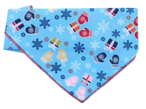 Vsepropejska Muni vánoční šátek pro psa Barva: Modrá, Obvod krku: 20 - 50 cm