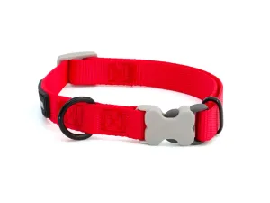 Vsepropejska Nimi obojek pro psa | 23 - 63 cm Barva: Červená, Obvod krku: 23 - 33 cm, Šířka: 1 cm
