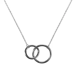 Vuch Půvabný ocelový náhrdelník s kroužky Silver Bludes