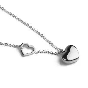 Vuch Romantický ocelový náhrdelník Inlove Silver