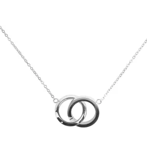 Vuch Stylový ocelový náhrdelník s kroužky Silver Laima