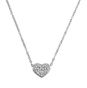Vuch Něžný ocelový náhrdelník s krystaly Silver Rurik