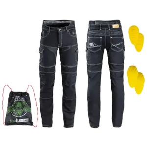 Pánské moto jeansy W-TEC Aredator EVO  42  černá