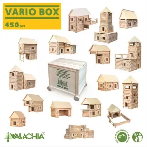 WALACHIA - Dřevěná stavebnice VARIO BOX 450 dílů