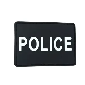 WARAGOD Nášivka 3D Police černá 7x5cm #1714925