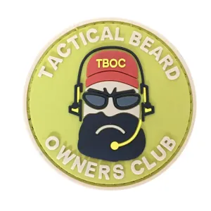 WARAGOD Nášivka 3D Tactical Beard Owners Club 6cm #1714960
