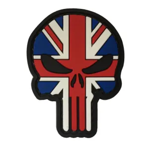 WARAGOD Nášivka 3D UK Punisher 6x4.5cm #4244440
