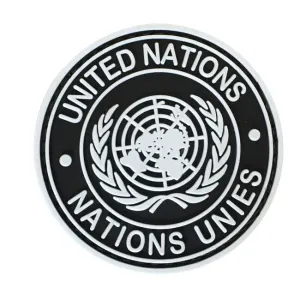 WARAGOD United Nation PVC nášivka, černá
