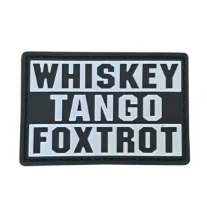 WARAGOD Whiskey Tango PVC nášivka, černo šedá
