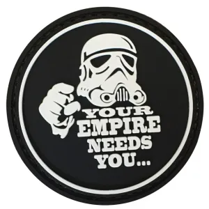 WARAGOD Your empire needs you PVC nášivka, černá