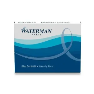 Inkoustové bombičky Waterman standardní tmavě modré - Inkoustové bombičky Waterman standardní tmavě modré + 5 let záruka, pojištění a dárek ZDARMA
