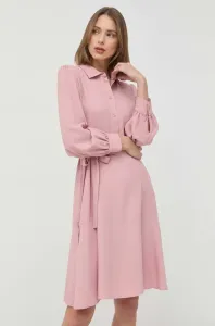 Šaty Weekend Max Mara růžová barva, mini