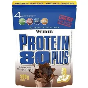Weider Protein 80 Plus 500g, brownie-double chocolate