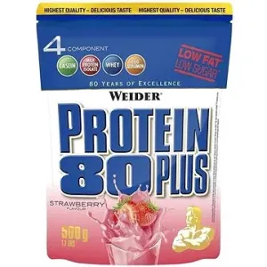Weider Protein 80 Plus 500g, strawberry