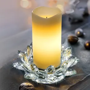 Weltbild LED svíčka se skleněným svícnem